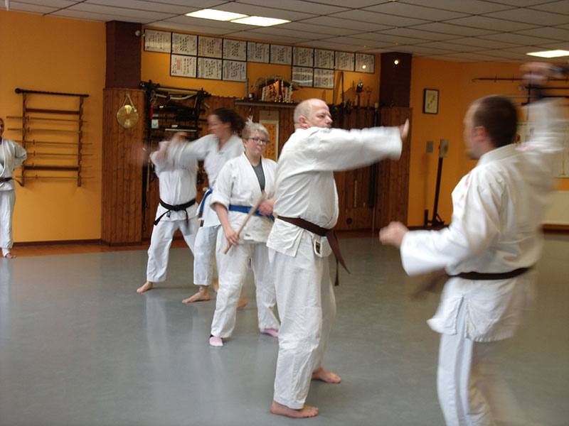 Auch in Halle 2 volle Action
