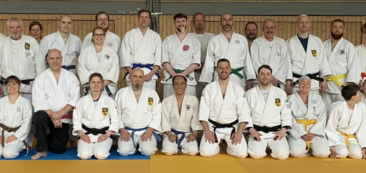 Gruppenfoto, 1. technischer Jiu-Jitsu-Lehrgang 2025, Euskirchen